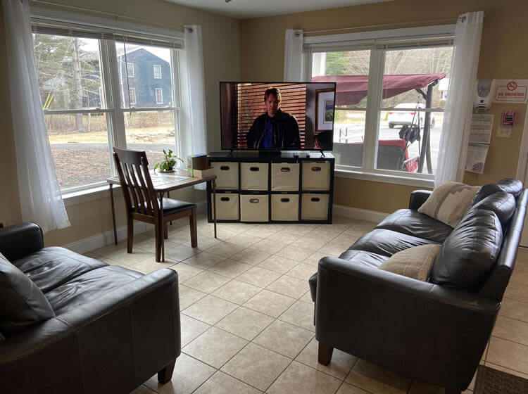 Living area of residential home.